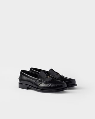 Brushed Leather Loafers