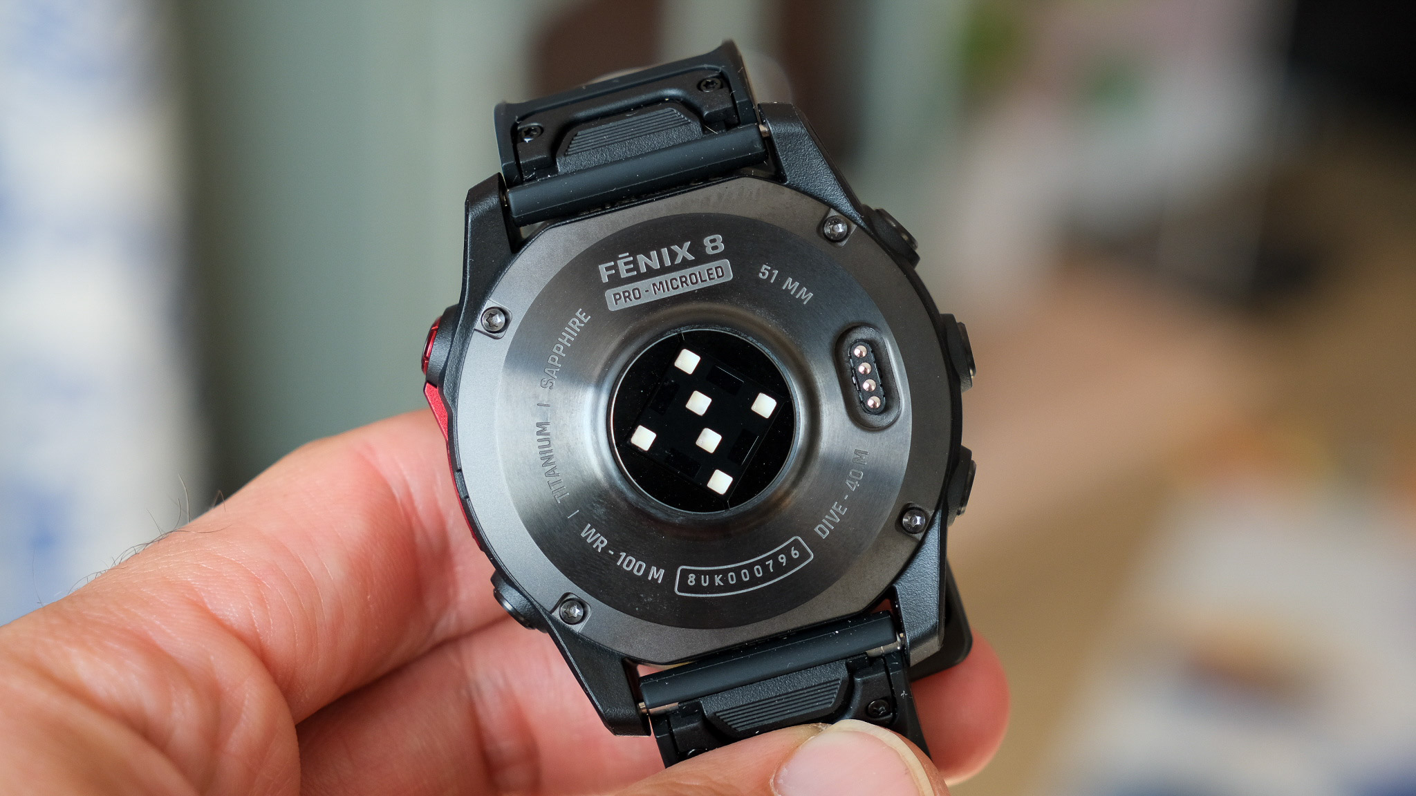Garmin Fenix 8 Pro MicroLED in hand