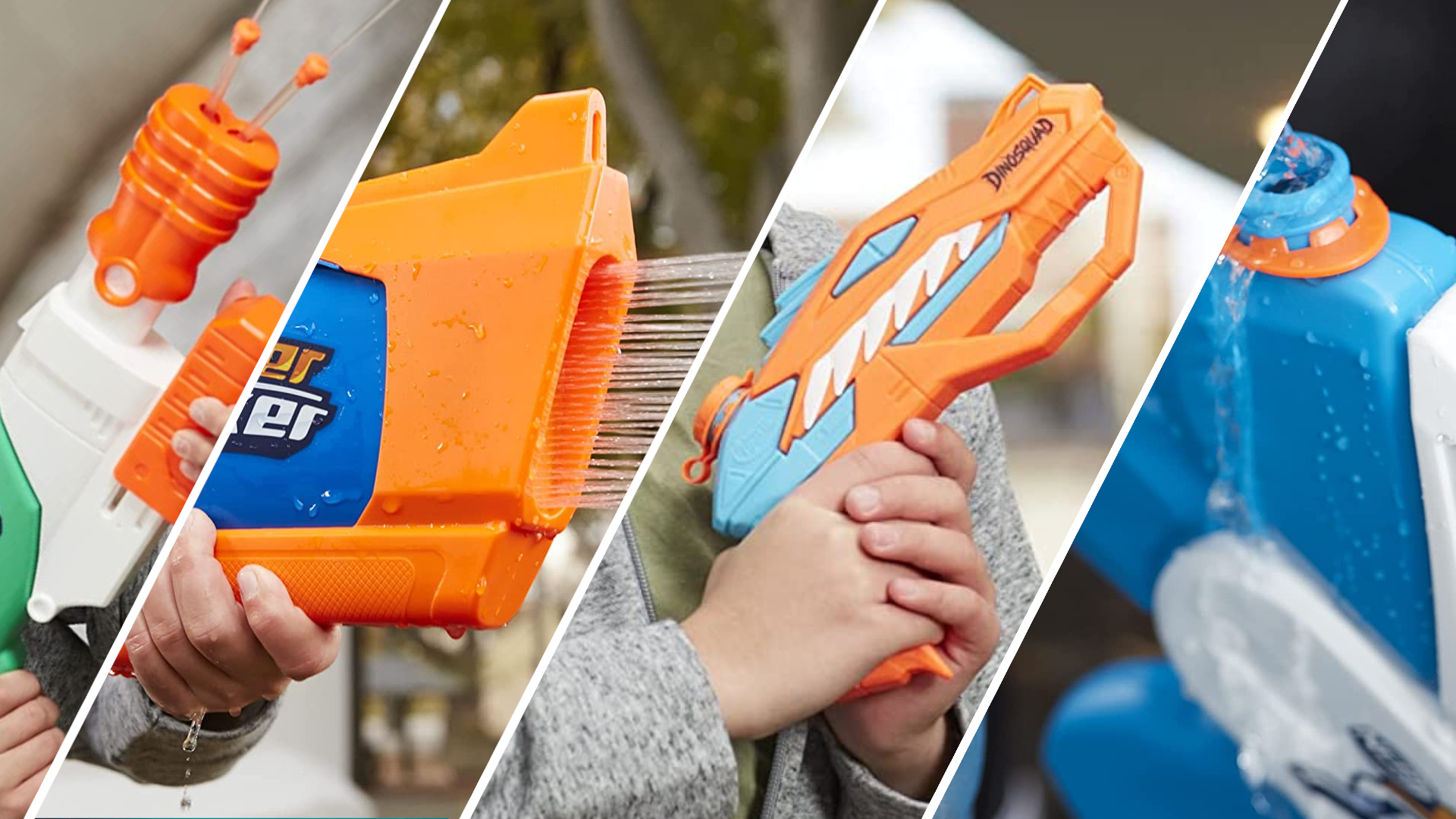 Selection of Super Soaker water guns