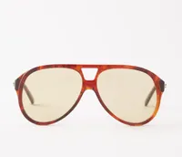 GUCCI EYEWEAR Aviator tortoiseshell-acetate sunglasses, was £270 now £189 | Matches&nbsp;