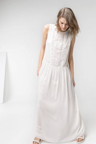 Mango Embroidered Long Dress, Was £59.99, Now £39.99