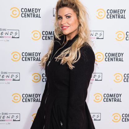 Mrs Hinch/Sophie Hinchliffe poses on the red carpet at a Comedy Central event