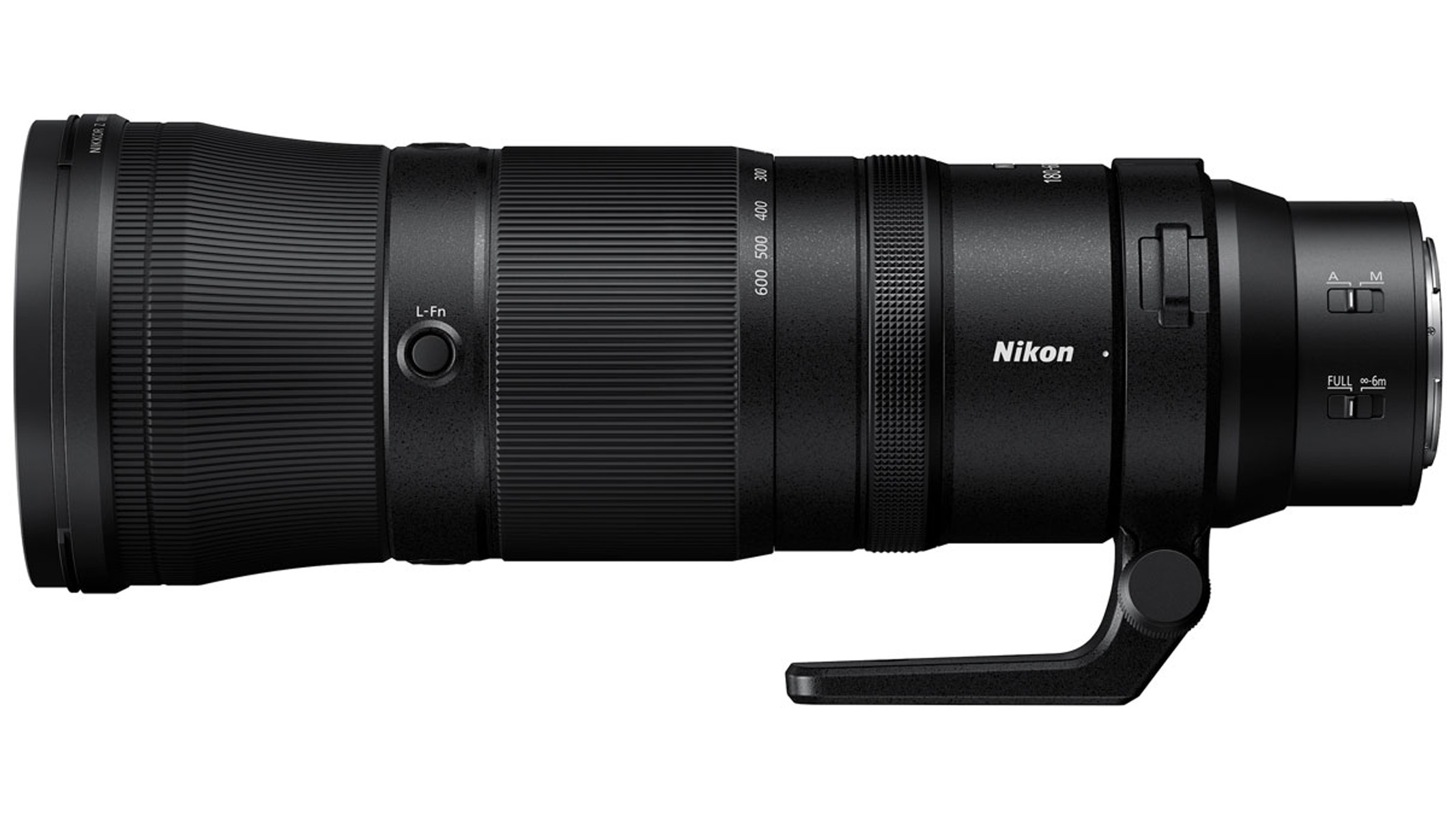 Nikon Z 180-600mm f/5.6-6.3 VR on a white background
