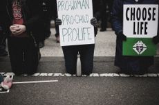 Pro-life demonstrators.