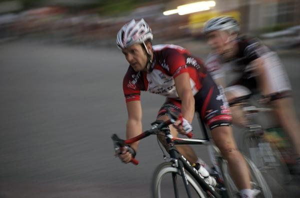 A Fly V Australia rider on the attack.