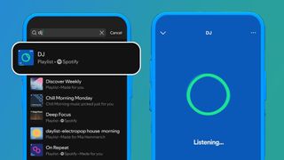 Spotify AI DJ in the app's search hub 