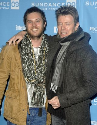 Duncan Jones and his father David Bowie in 2009