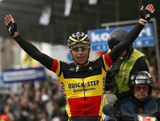 Stijn Devolder, the Belgian champion gets the biggest win of his career.