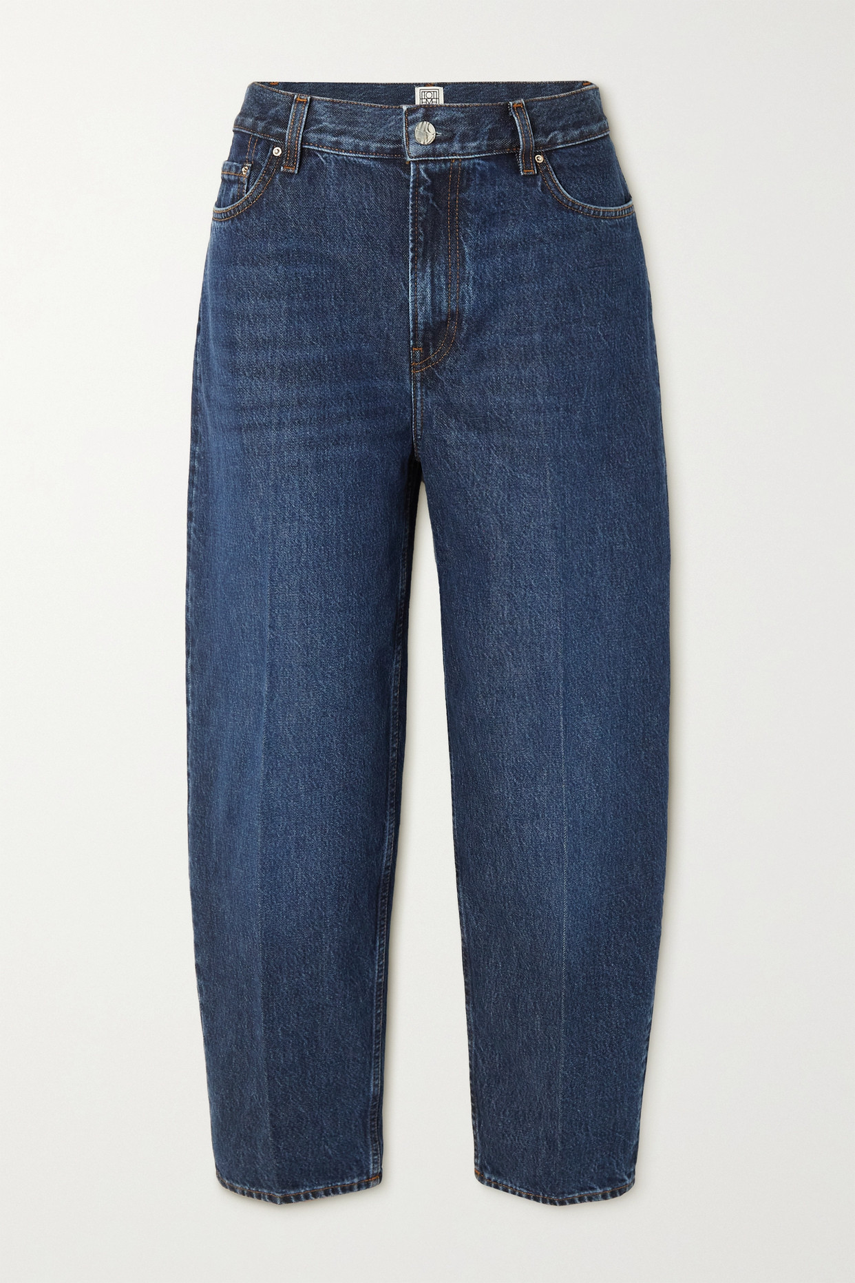 High-Rise Tapered Organic Jeans