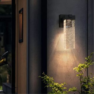 Outdoor waterproof transparent LED crystal wall lamp