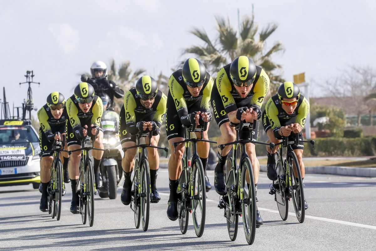 Mitchelton-Scott were a close second in the TTT