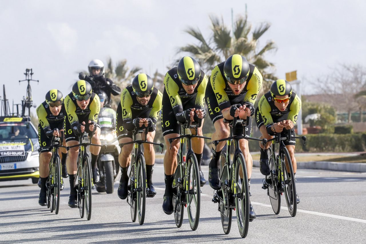 Mitchelton-Scott were a close second in the TTT