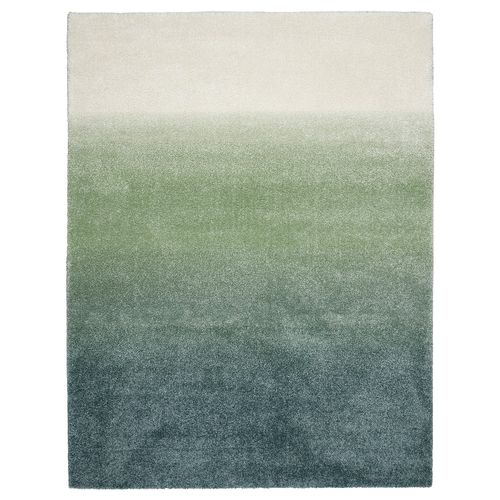 Hotellrum Rug, High Pile - Blue/green White 7 ' 10 "x9 ' 10 "