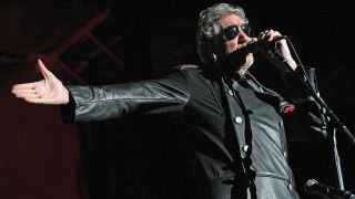 A shot of Roger Waters performing live