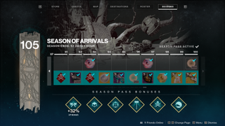 Destiny 2's battle pass comes free with your purchase of a season, which almost makes up for its meagre rewards.