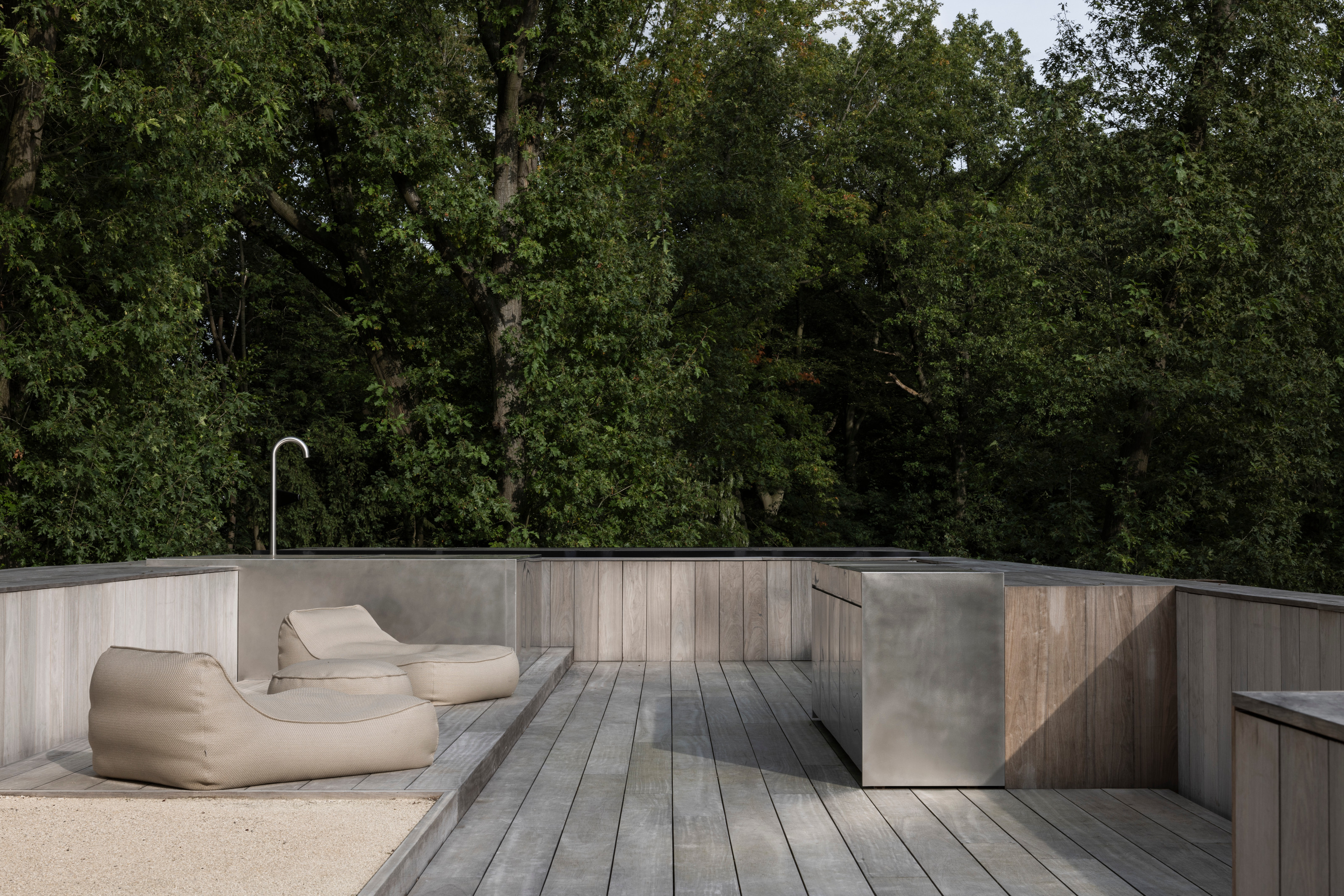 The roof terrace