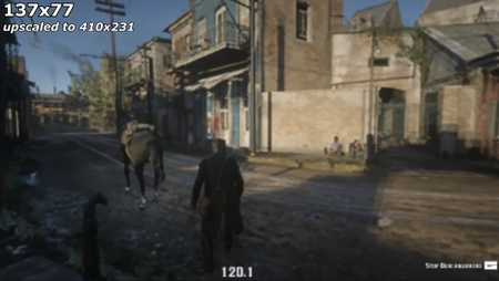 RDR2 upscaled from 77p