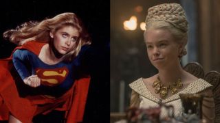 Helen Slater in Supergirl and Milly Alcock in HOTD