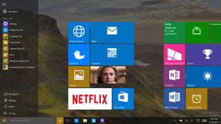 Windows 10 Start screen