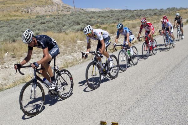 The day's break with Roman Van Uden (PureBlack) on the front