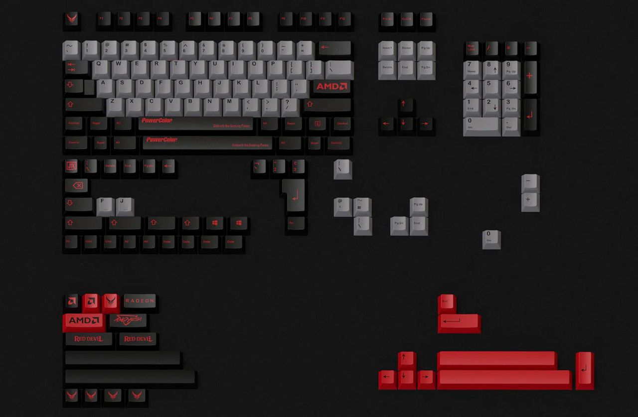 AMD Keycaps