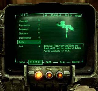 The Pip-Boy interface is back, along with a host of specialized skills and attributes.