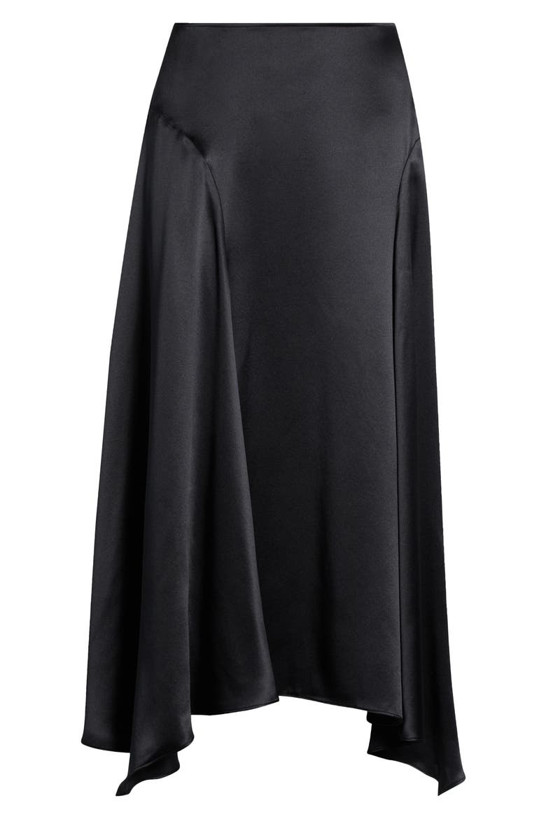 Mccall Handkerchief Hem Silk Skirt