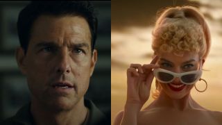 Tom Cruise in Top Gun Maverick/Margot Robbie in Barbie