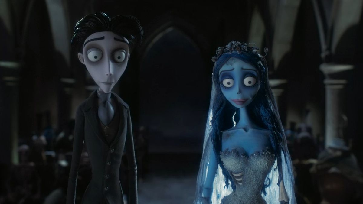 The Corpse Bride and Victor during their wedding in Corpse Bride