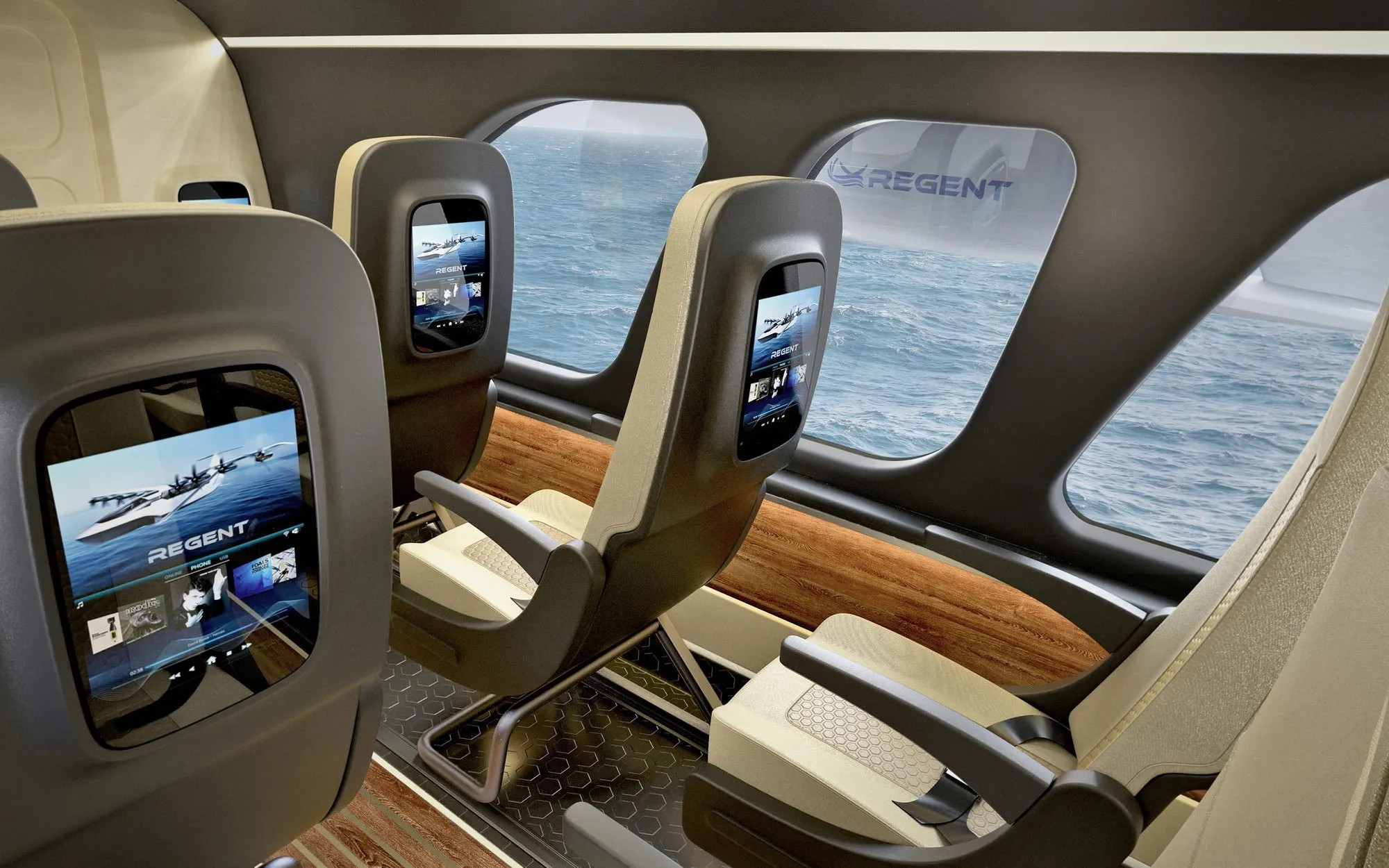 Regent Viceroy seaglider passenger cabin render