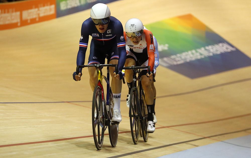 Adrien Garel (France) in the men's scratch race