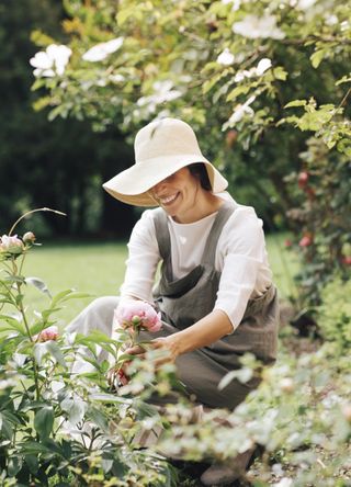 Woman gardening