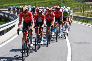 Bahrain Victorious on stage 2 at Tour of the Alps