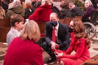 Prince William, Duke of Cambridge and Catherine, Duchess of Cambridge attend the "Together at Christmas" community carol service