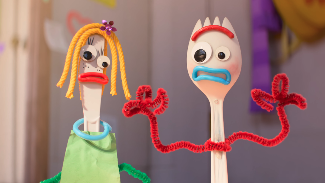 Knife and Fork characters in Toy Story 5 teaser trailer