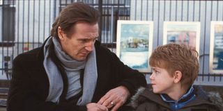 Liam Neeson with Thomas Brodie-Sangster in Love Actually