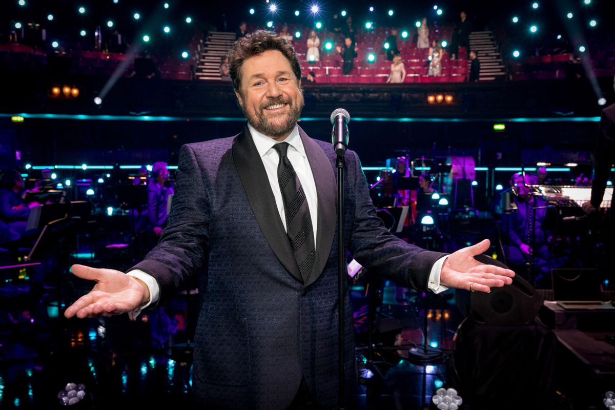 Michael Ball on stage for BBC1&#039;s Musicals: The Greatest Show.