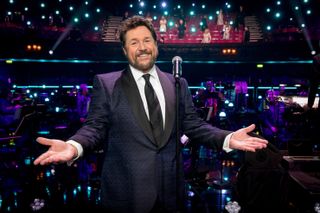 Michael Ball on stage for BBC1's Musicals: The Greatest Show.