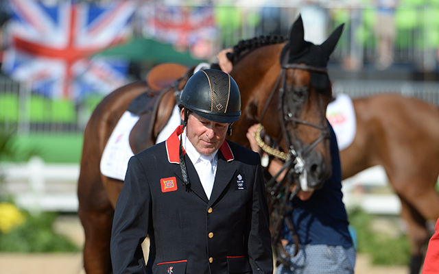 Nick Skelton GBR riding Big Star in the Individual Final of the Show Jumping Competition at the Olympic Equestrian Centre in Deodoro near Rio, Brazil on 19th August 2016