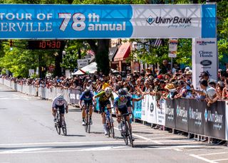 Jessica Chong wins the women's race at 2023 Tour of Somerville