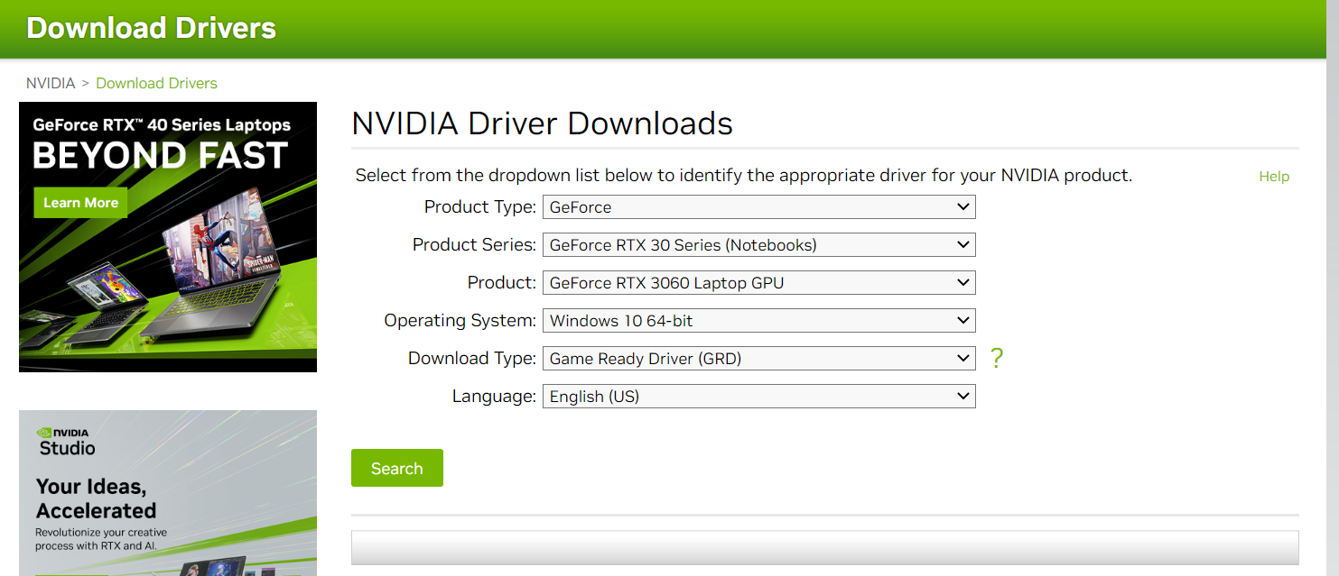 How to update Nvidia drivers