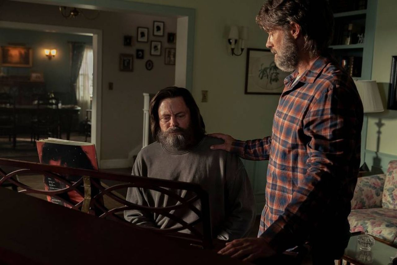 Nick Offerman and Murray Bartlett in The Last of Us