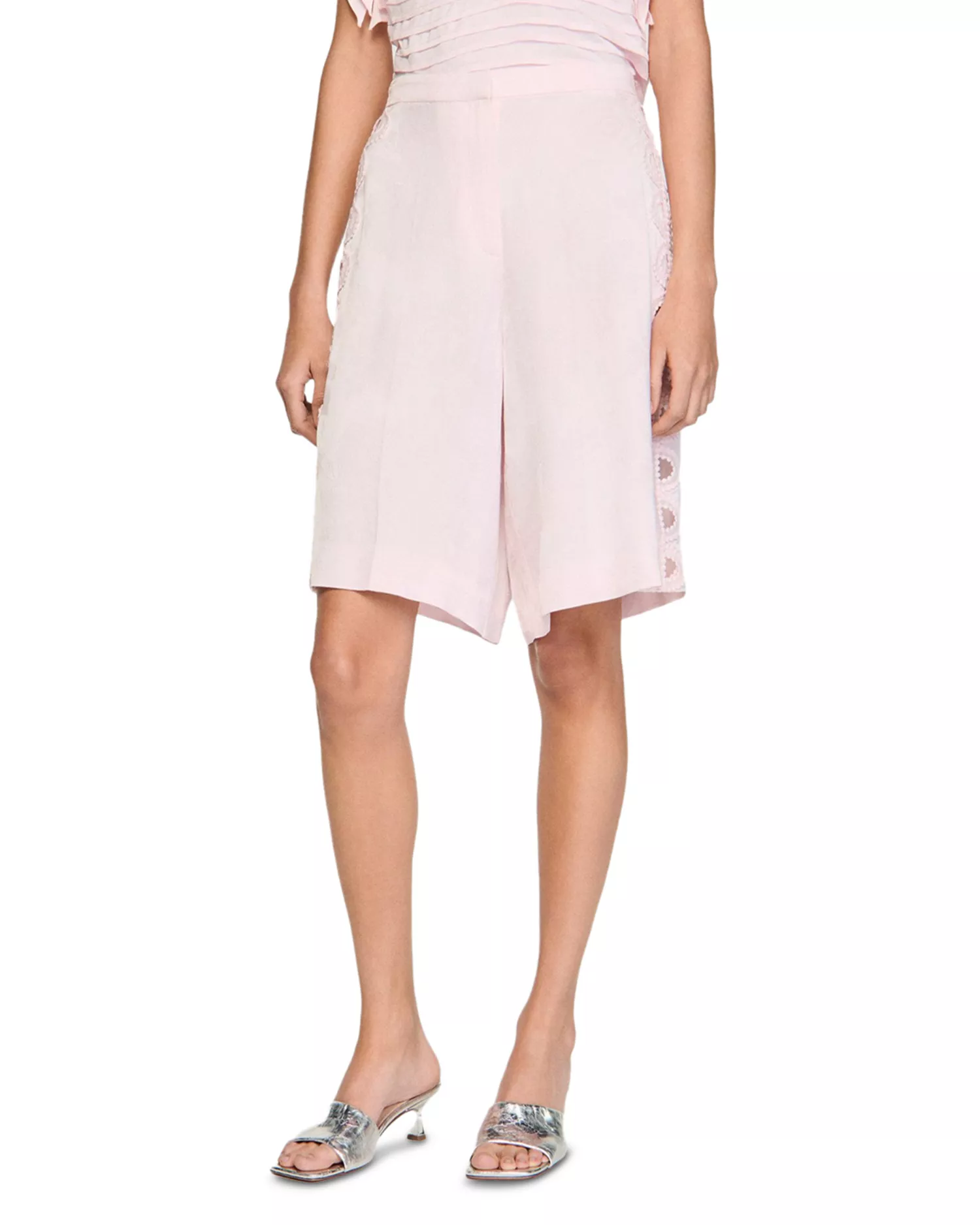 Floral Jacquard Bermuda Shorts