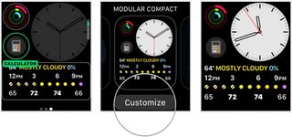 select calculator complication on Apple Watch