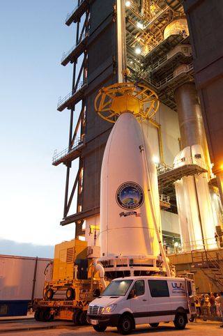 MUOS-1 satellite Mated to the Launch Vehicle