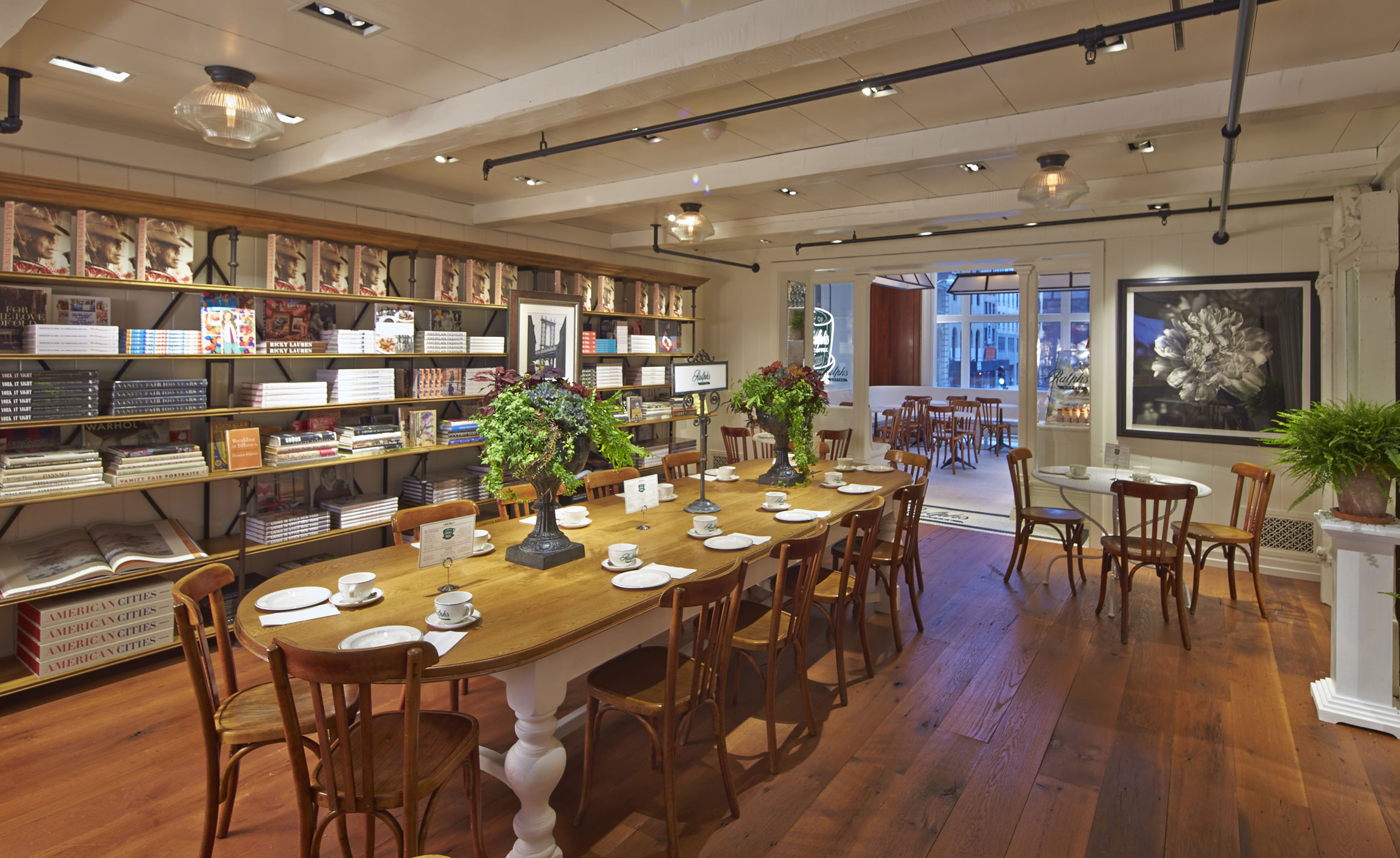 Interior of a coffee café
