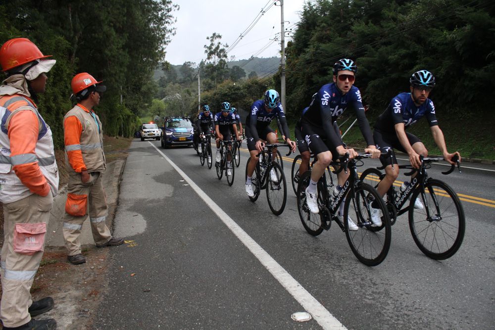 The riders get going