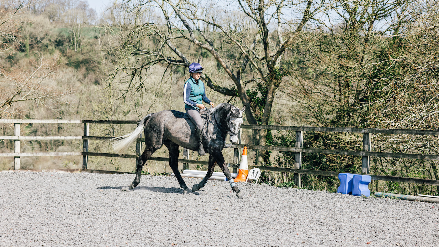 Bareback horse riding exercises
