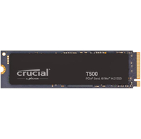 Crucial T500 | 1TB | NVMe | PCIe 4.0 | 7,300MB/s read | 6,800MB/s write | $143.99 $84.99 at Amazon (save $59)