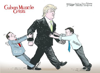 Political Cartoon U.S. Trump Cruz Rubio